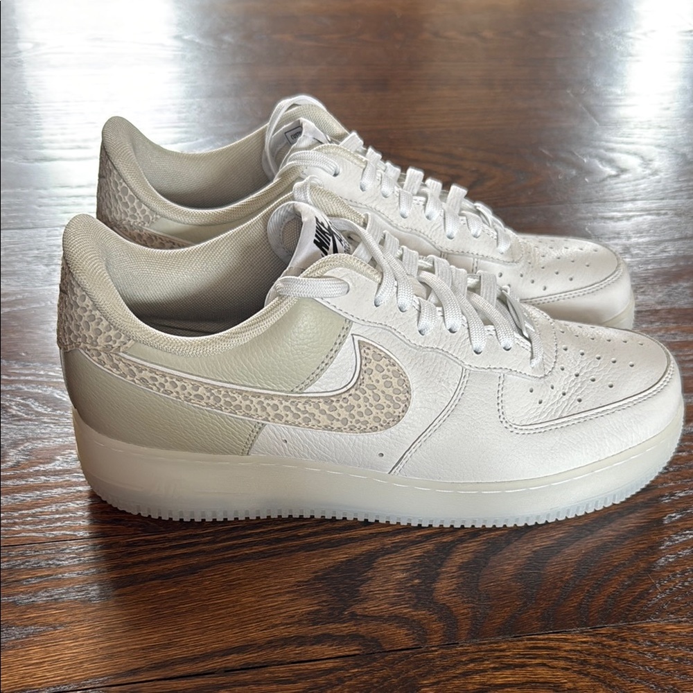 Nike Air Force 1 Women's White Sneakers- custom made.  Never worn.